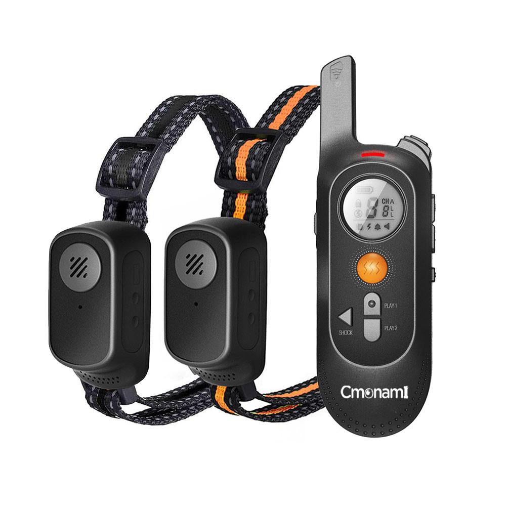 【Version 2 Collars】Dog Training Collar/Dog Shock Collar--2000 ft Remote Range--Personalized Voice Commands-CPS6-2