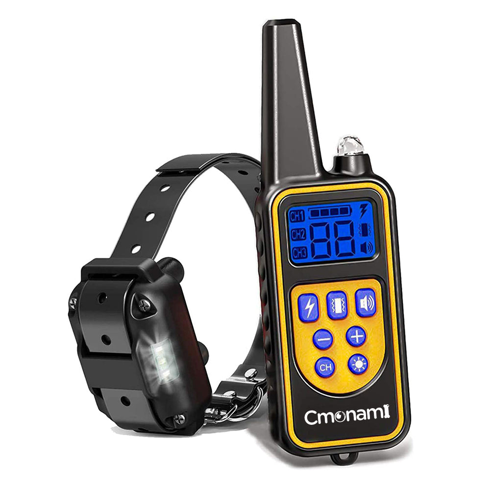 Dog Training Collar/Dog Shock Collar--1300 ft Remote Range-- Rechargeable/Waterproof IP67-MR001