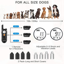 Load image into Gallery viewer, 【Version 2 Collars】Dog Training Collar/Dog Shock Collar--2000 ft Remote Range--Personalized Voice Commands-CPS6-2
